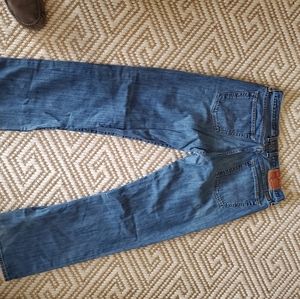 Mens Lucky Relaxed Straight Jeans